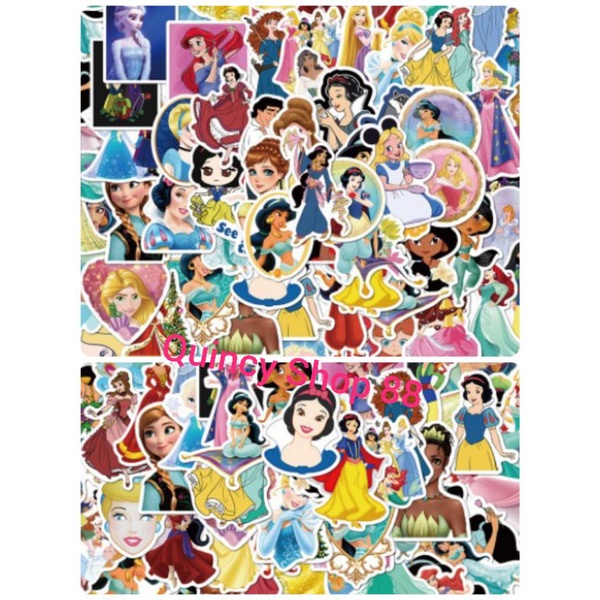

10 pcs Stiker Princess Fairytale Mix