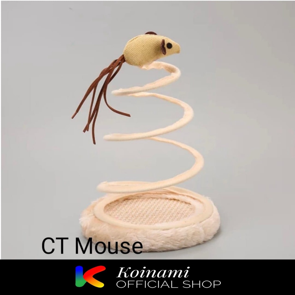 CT Mouse / Garukan Kucing / Mainan Kucing Tikus / Mainan Kucing Tikus Spiral