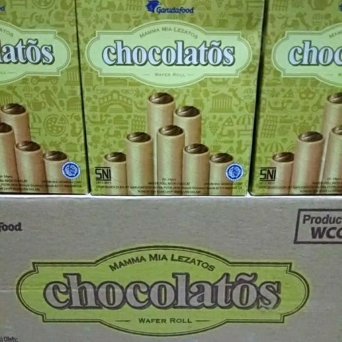 

RETAIL-Gery Chocolatos Wafer Roll / 24 Pcs