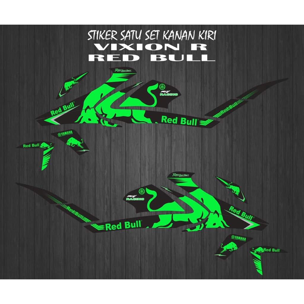 STIKER STRIPING VARIASI VIXION R RED BULL