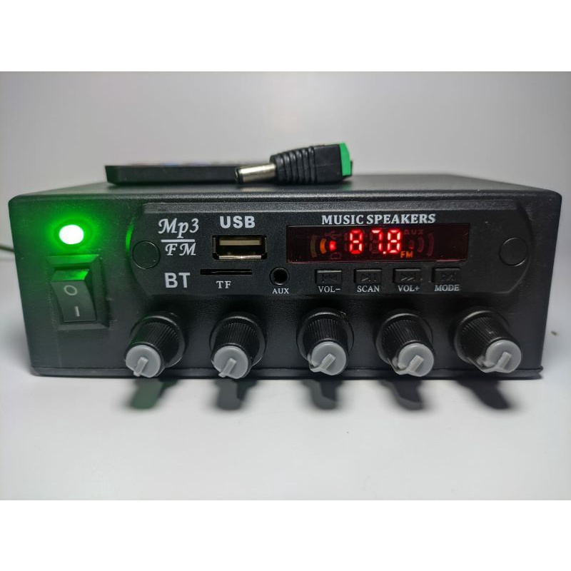ampli bluetooth bisa buat mobil/truk input 12-24 volt