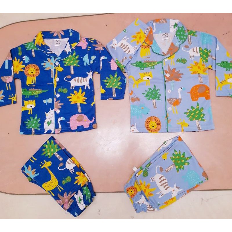 Piyama Chery House Kerah size m-L/2-4/5-7