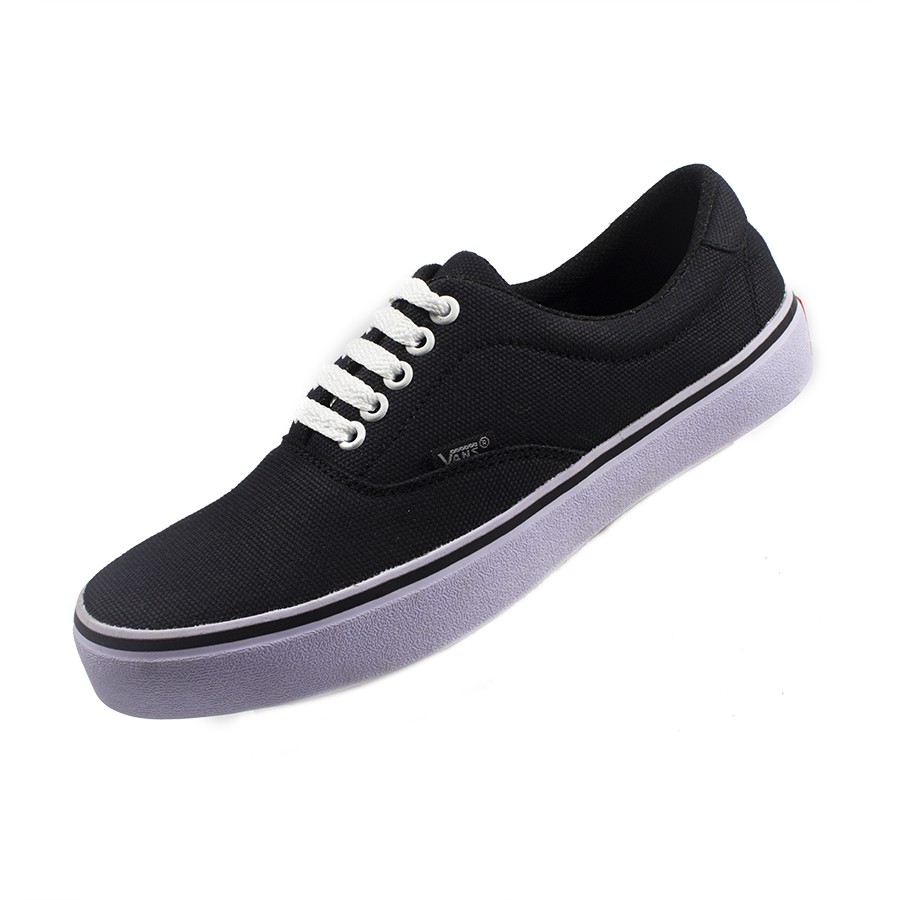 BISA COD!!Sepatu Vans Casual Pria Era Authentic Oldscull Hitam Dan Marun Full Black sekolah SOL DT