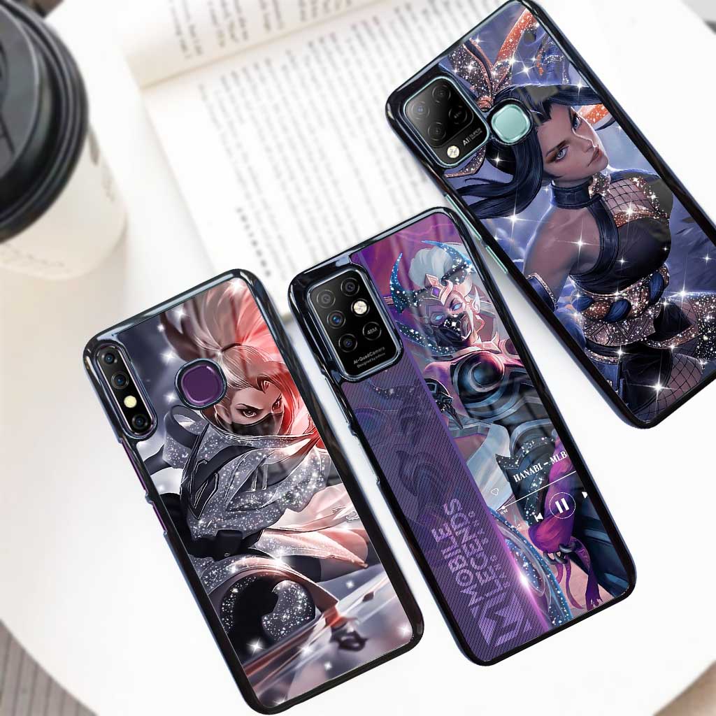 (F50) Case glossy Infinix Smart 4 5 S5 Hot 8 9 10 11 PLAY 10S Note 7 8 10 Pro - Casing Hp ML Mobile 