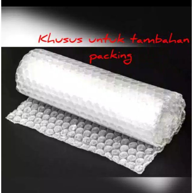 

Tambahan bubble wrap KHUSUS untuk packing produk di toko ini