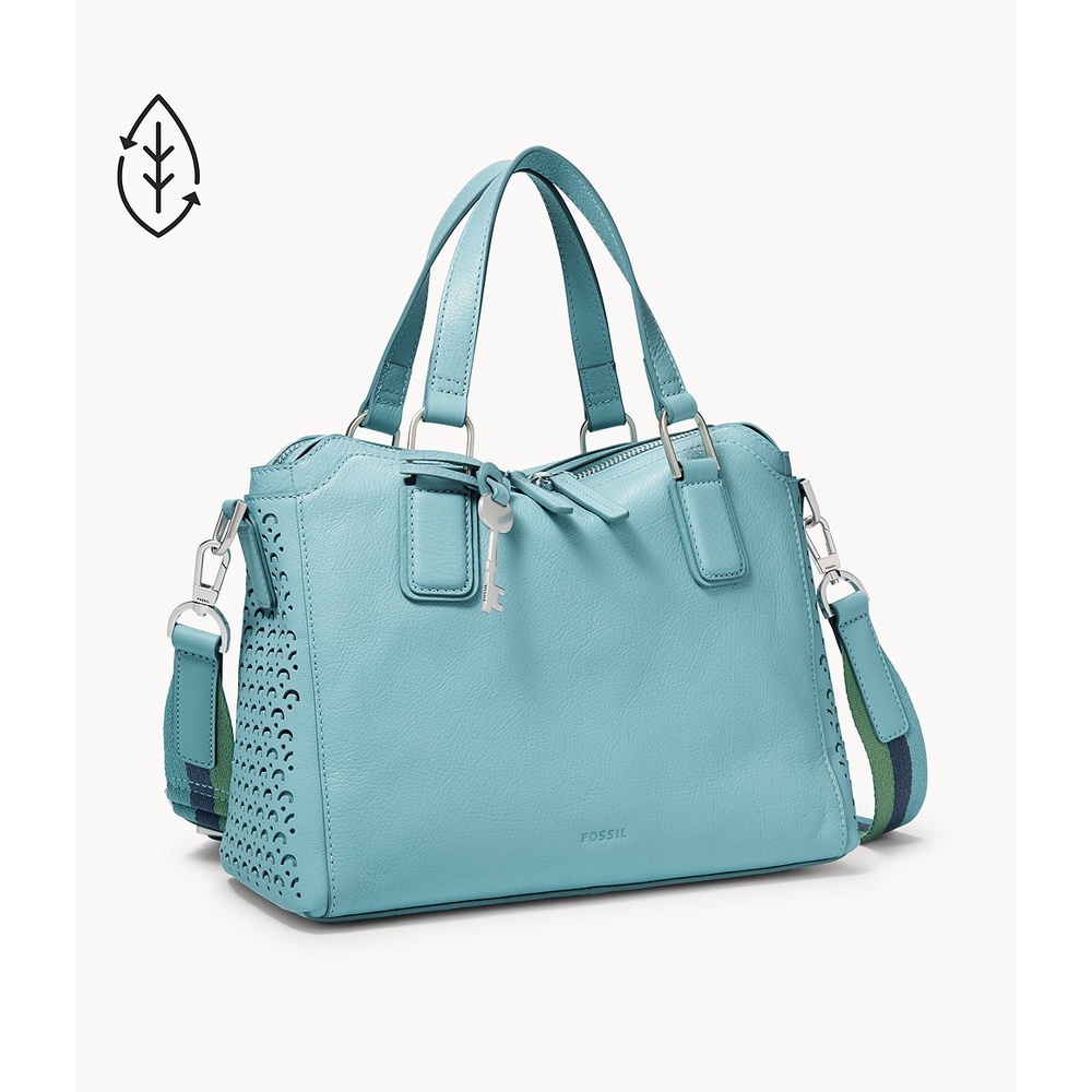 Fossil Jacqueline Satchel Turquoise [ZB1503-441]