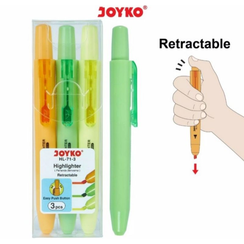 

HIGHLIGHTER PENANDA JOYKO HL-71-3 SET 3