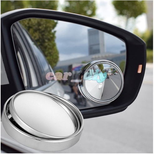 2pcs Kaca Spion Blind Spot Tahan Air Rotasi 360 Derajat Dengan Perekat 3M Untuk Mobil SUV / Truk / Van