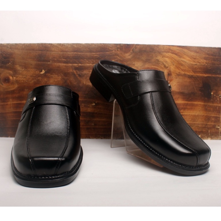 Sandal Sepatu Pria Kulit Asli Rasheda VL 02 Selop Tutong Bustong