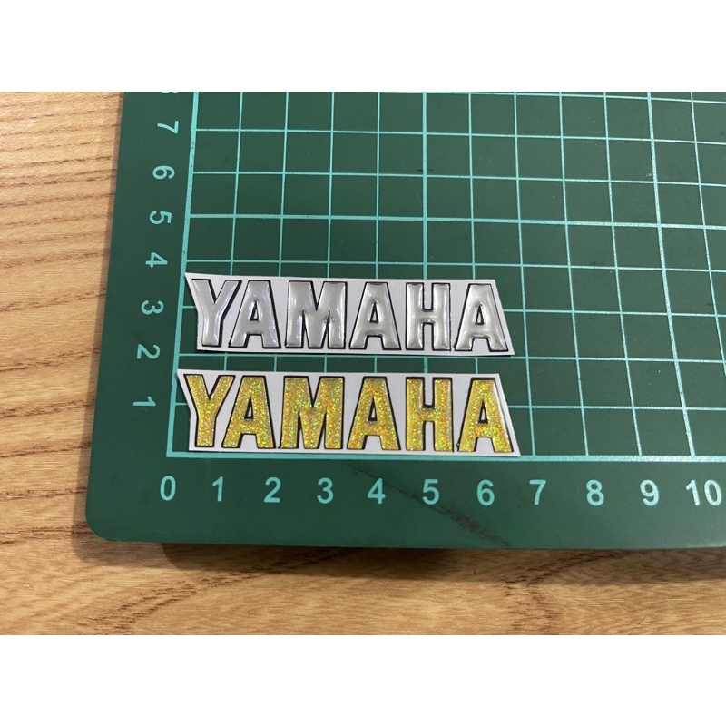 CUTTING STICKER STIKER TIMBUL RESIN YAMAHA KECIL 6,5cm x 1,5cm