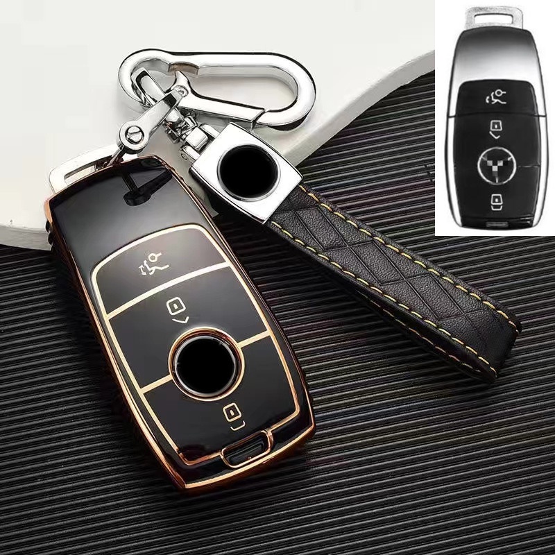 Casing Kunci Mobil Bahan TPU Untuk Mercedes Benz 2017 E-Class W213 2018