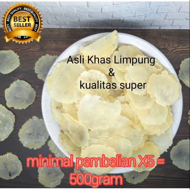 

Emping melinjo tipis dan agak tebal 100gram mentah asli Limpung