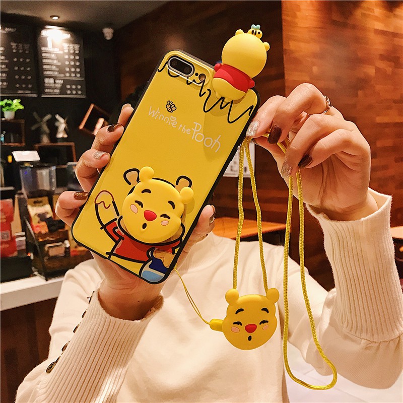 Soft Case Silikon Winnie The Pooh 3D untuk HP OPPO Realme