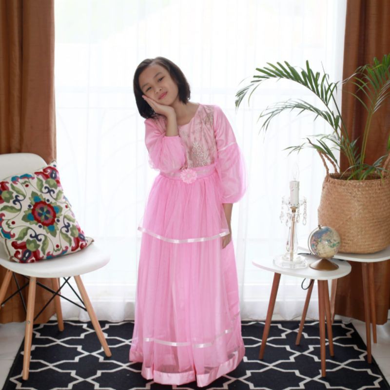 Baju dress anak/Gaun pesta anak/Gamis anak perempuan