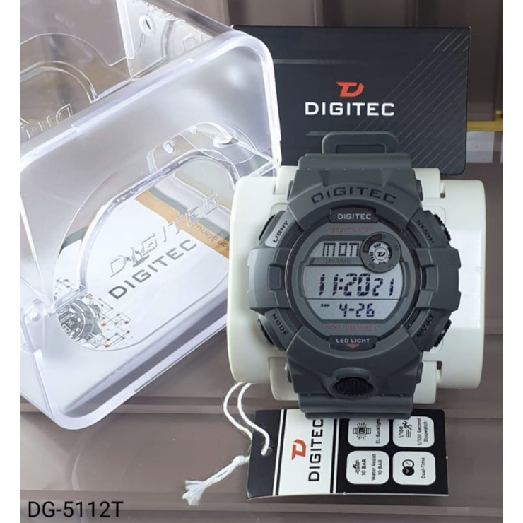 Jam Tangan Pria Digitec Original 5112 Digital Time Tahan Air Garansi Resmi Gratis Ongkir COD