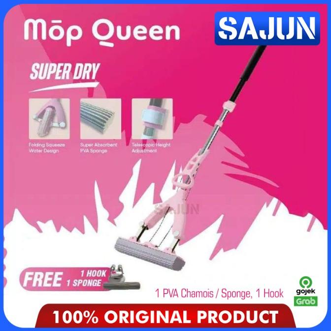 Mop Queen by Stein Alat Pel Lantai Sponge Chamois MopQueen