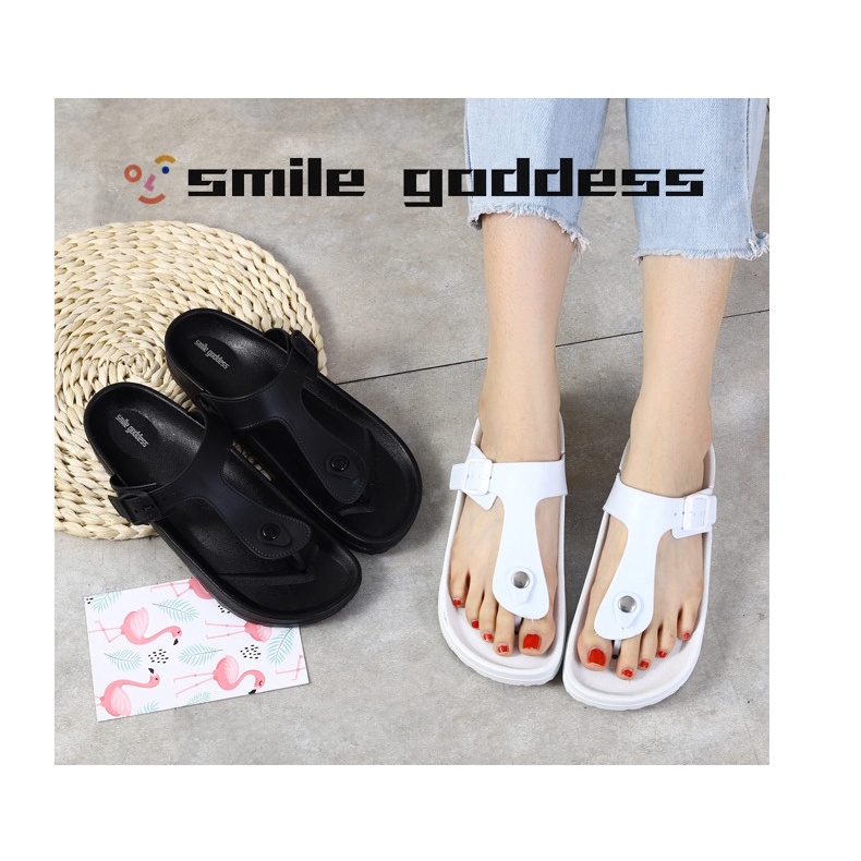 ♥DPS829♥ S30 Sandal Jepit Wanita Sendal Teplek Slip Flat Fashion