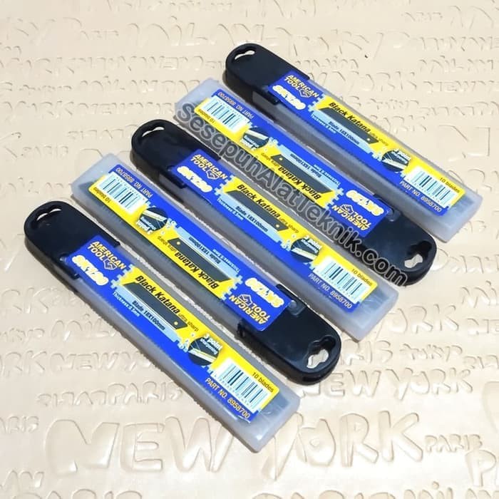 

AMERICAN TOOL ISI PISAU CUTTER BLACK KATANA ISI PISAU CUTTER BAGUS EAK