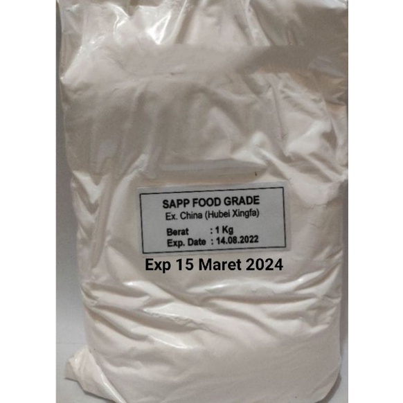 

Sodium acid polyphosphate (SAPP) perenyah gorengan 1kg