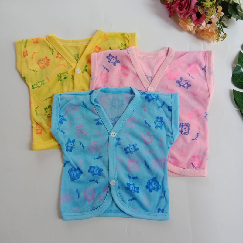 Lusinan 12 PCS Baju Bayi Newborn Full Motif