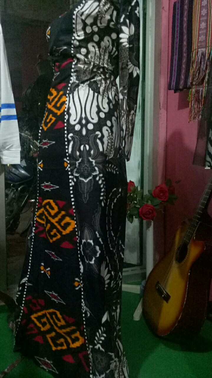 [ Gamis Jumbo ] Terbaru Gamisbatik Sekar Wangi Big Size Ld 120cm Batiksolo Batikmodern Fashionmuslim