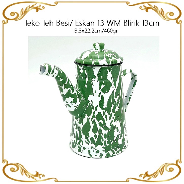 Teko Teh Besi/Eskan Jadul/Blirik 13 WM 13cm 1500ml