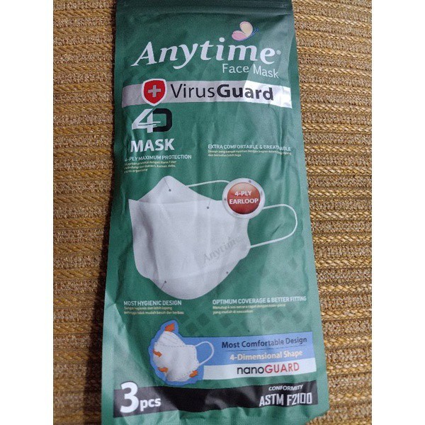 Masker 4D Virus Guard  Anytime