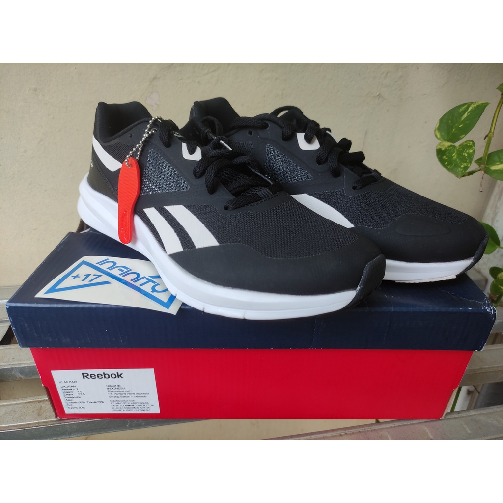 Reebok Runner 4.0 Running Black/Pink Women - Sepatu Lari Reebok Wanita - 100% Original, Baru dan BNI