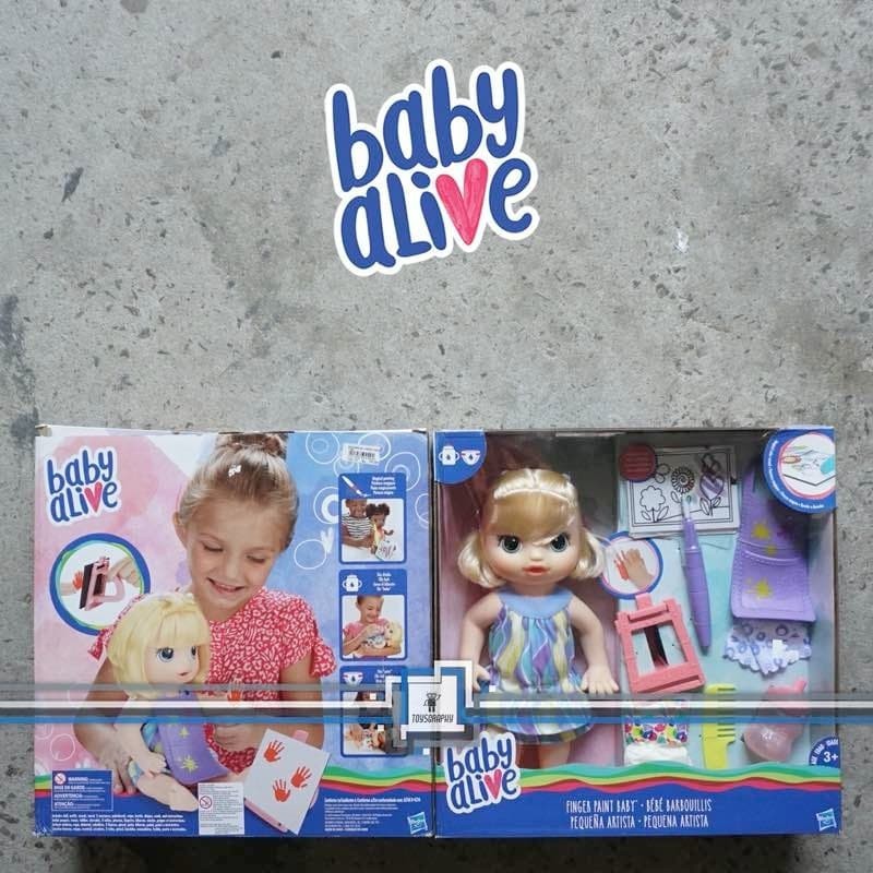 Jual BABY ALIVE Finger Paint Baby Bisa Melukis, Pipis, Aksesoris