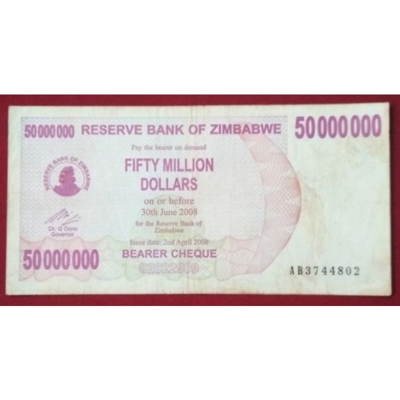 ZIMBABWE 50.000.000 DOLLAR