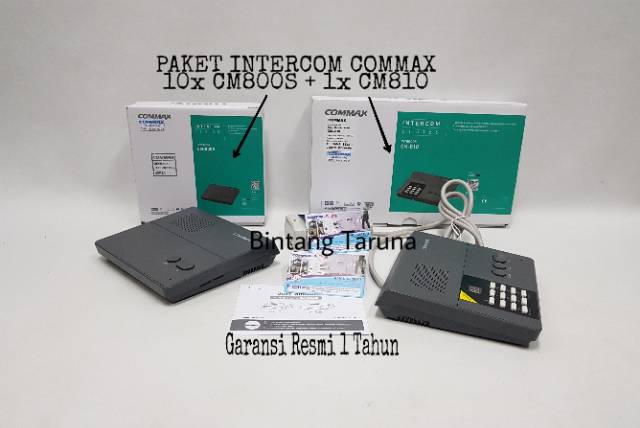 Intercom Commax CM810 dan CM-800S Paket Intercom 1X CM810 + 10X CM800S