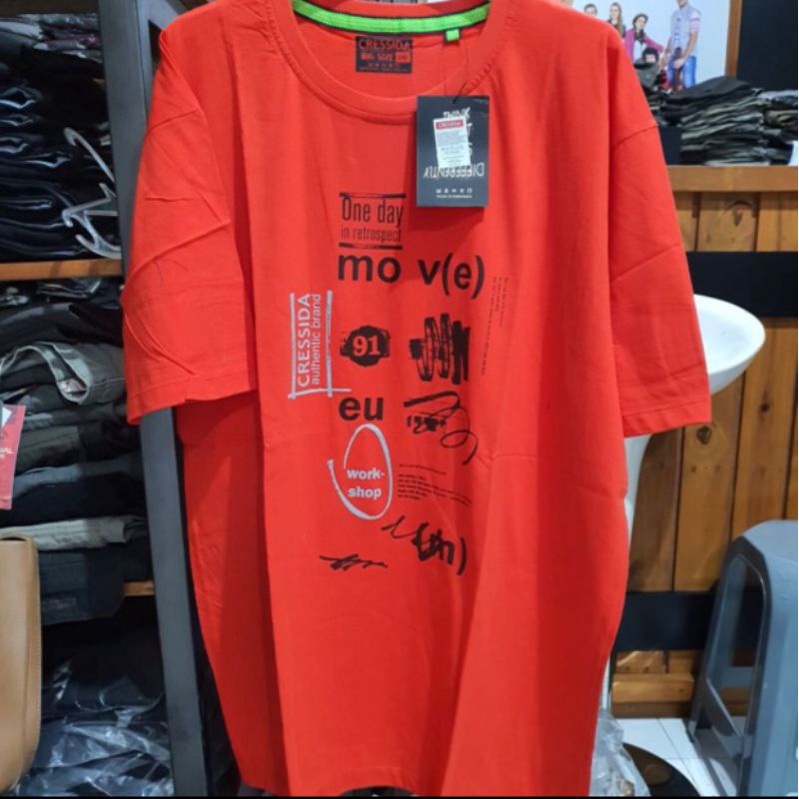 kaos pria kaos Cressida big size 3XL Original
