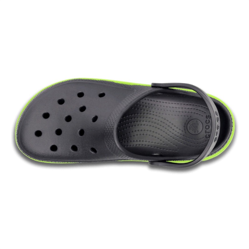 Sandal Duet Sport Crocs / Sandal Keren / Sandal Pria / Sandal Anti Licin / Duet Sport - Black Green