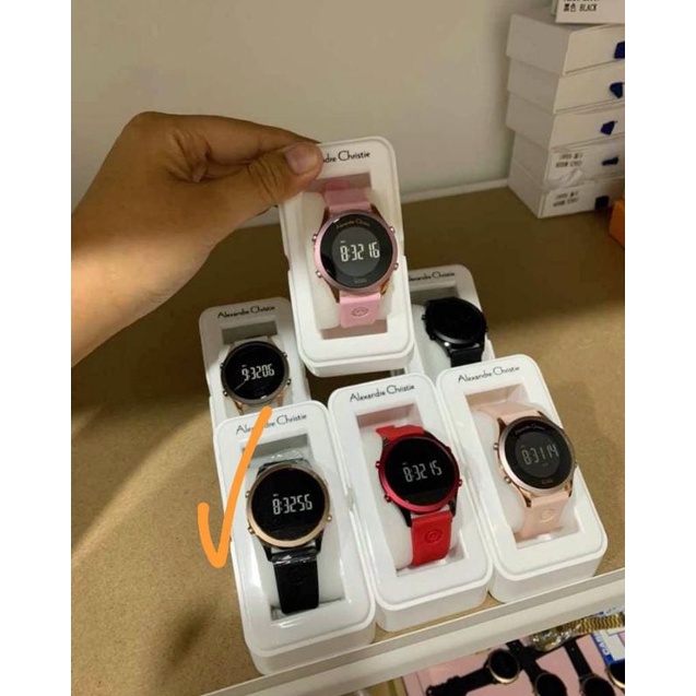 ALEXANDRE CHRISTIE WANITA DIGITAL RUBBER AC 9363 | DIGI AC9363 KARET SERIES TERBARU ORIGINAL