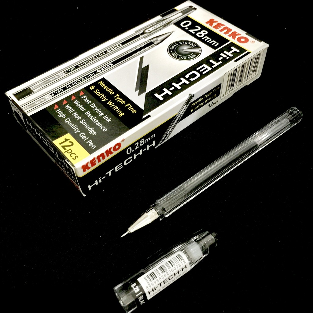 

Pulpen Gel Kenko Hi-Tech 0.28mm HITAM (12 pcs)