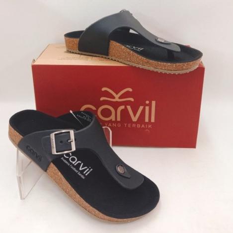✿ CARVIL Sandal Pria Wanita Carvil original Terbaru Ori Sendal Carvil Cewek Cowok Sandal Jepit kulit