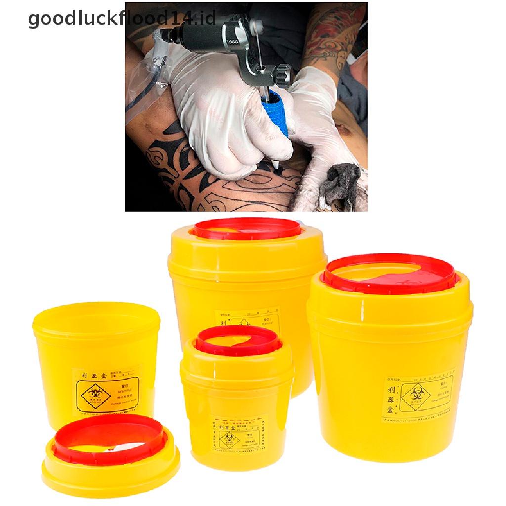 [OOID] 1/2/4/6L Tattoo Needles Collect Box Sharps Container Waste Barrel Trash Can ID