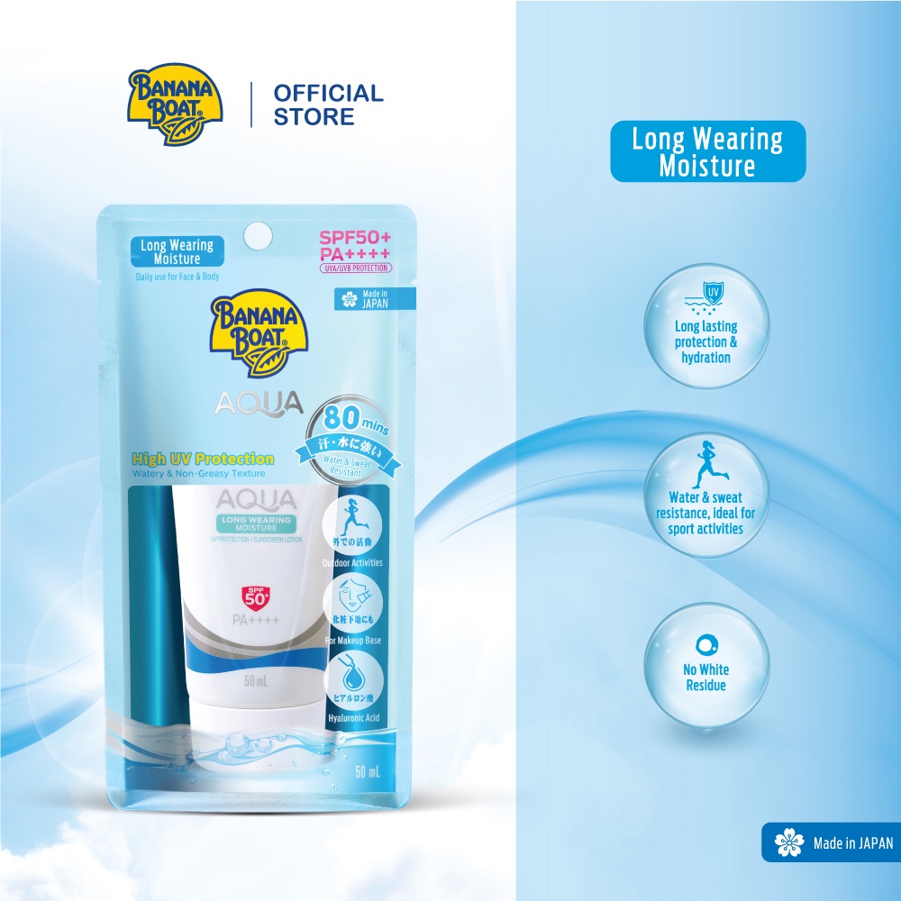 Banana Boat Simply Protect Aqua Moisture Sunscreen Lotion SPF50+ (50ml)