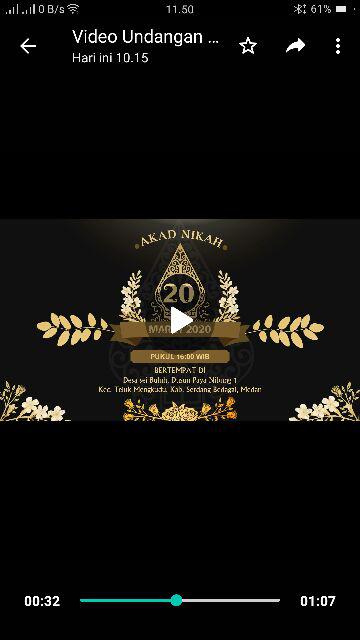 Undangan Video Pernikahan / Undangan Digital Premium