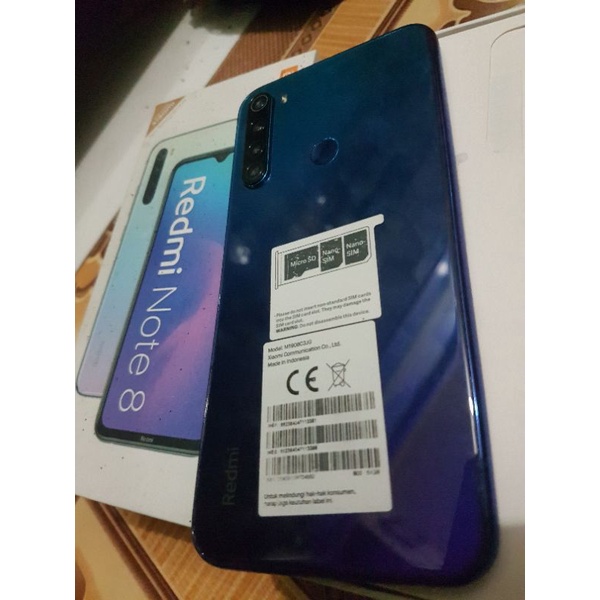 redmi note 8. ram 4 gb. rom 64 gb.