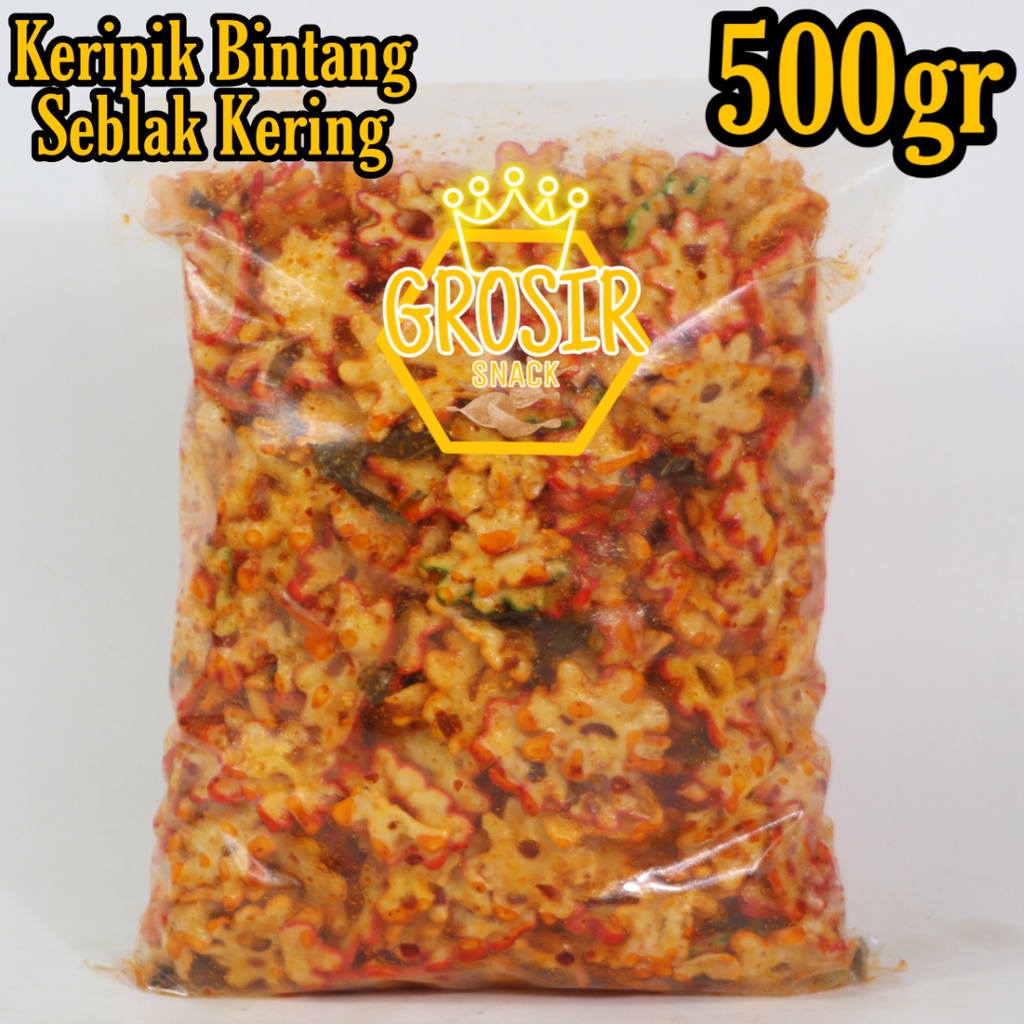 

Kerupuk 500gr Seblak Kering Bunga daun jeruk pedas