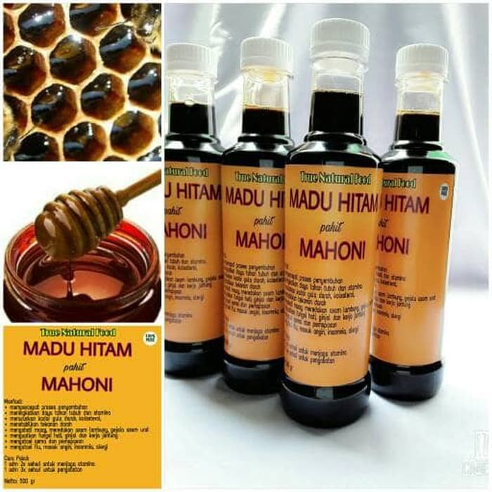 

MADU HITAM pahit mahoni 500gram untuk diabet- stamina- insomnia- maag - MMD2005