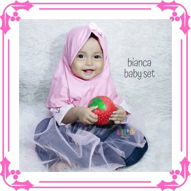 Baju muslim bayi | fashion bayi kekinian | setelan hijab bayi