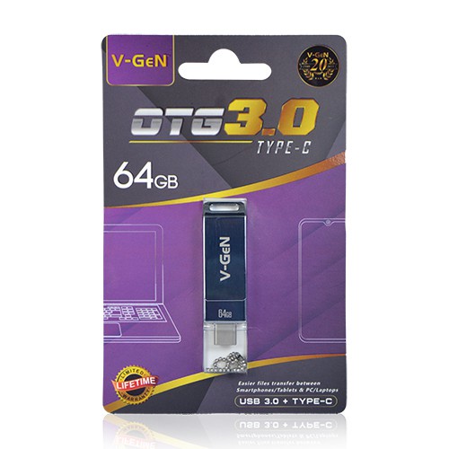 Flashdisk OTG V-GEN TYPE-C 64GB ORIGINAL OTG Flashdisk VGEN TYPE C 64GB ORIGINAL