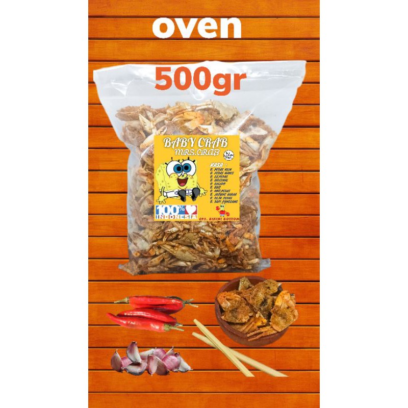 

BABY CRAB 500GR | KEPITING KRIUK | KILOAN| HALAL | KEMASAN HEMAT | SNACK SEHAT | SEAFOOD | CRAB