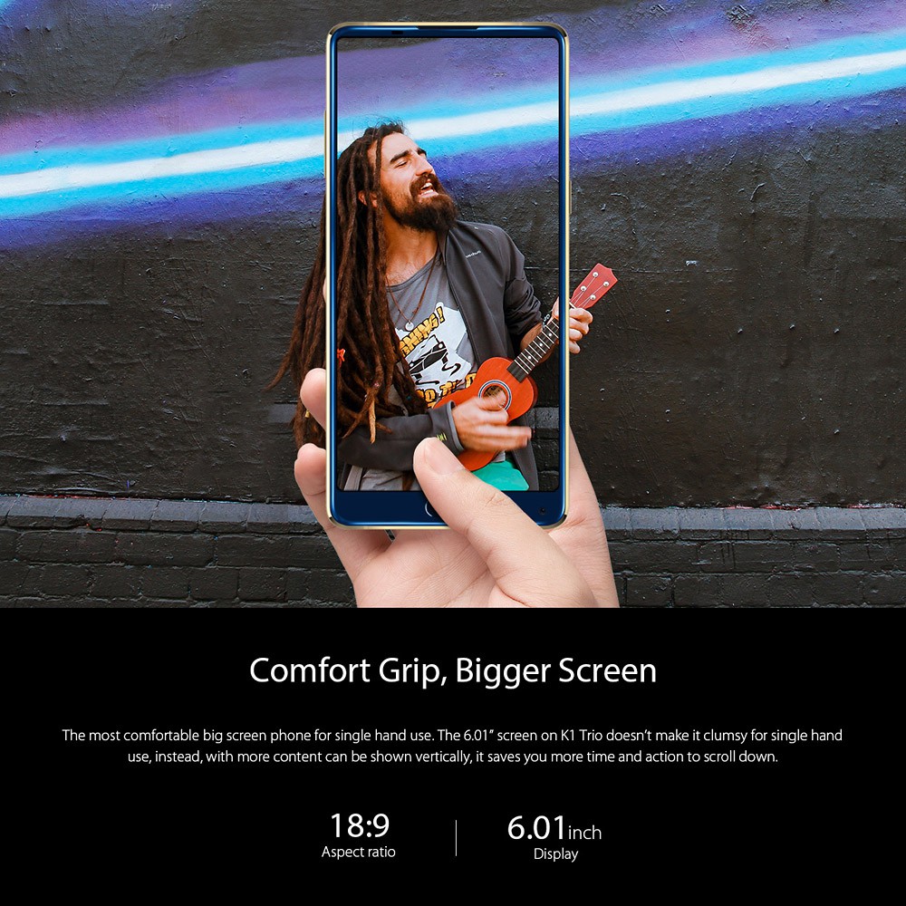 KOOLNE K1 Trio Handphone 4G Android 7.1 Screen 6.01\