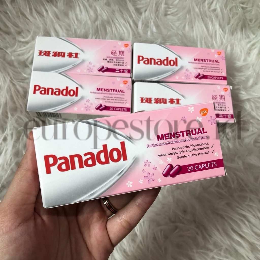 READY STOCK Panadol Menstrual 20 Caplets 100% Original Singapore