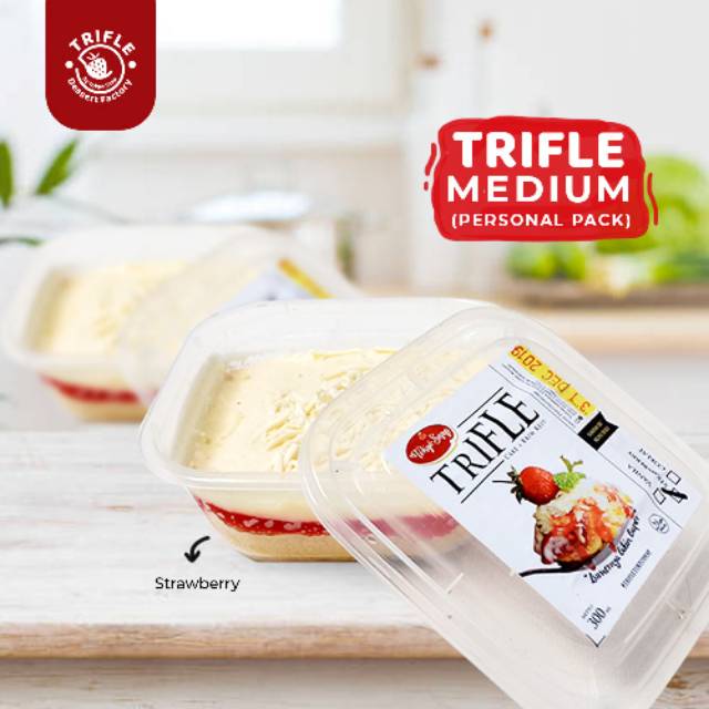 

Trifle cheese strawberry (medium/personal pack)