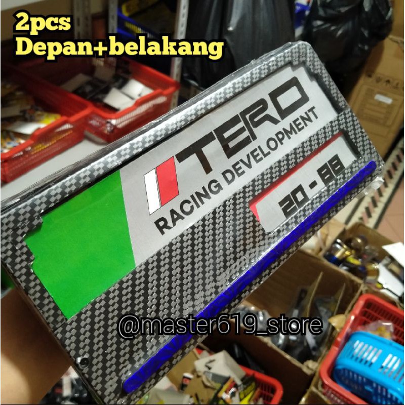 dudukan plat carbon cover plat carbon variasi_ListBiru