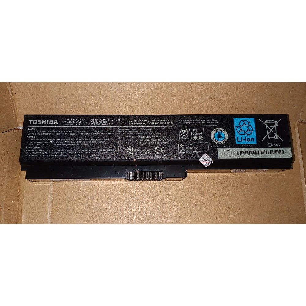 Battery Toshiba Laptop Model PA3817U-1BRS
